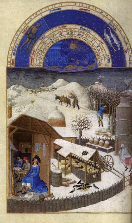 Les trs riches heures du Duc de Berry: Fevrier (February) sef